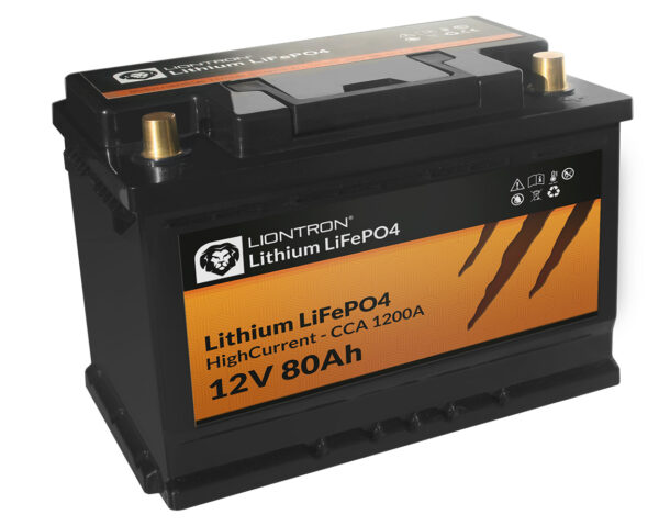 Lithium LiFePO4 12,8V 80Ah HighCurrent / Hochstrom