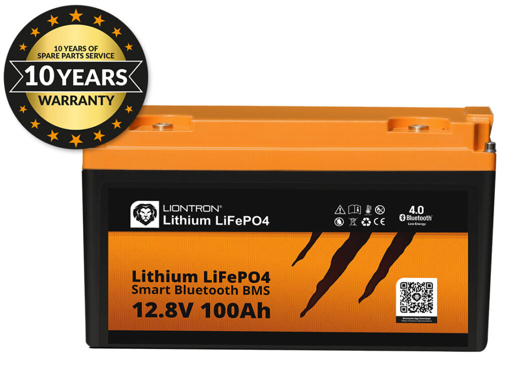 100 Ah with 10 year warranty